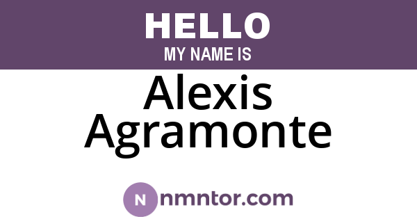 Alexis Agramonte