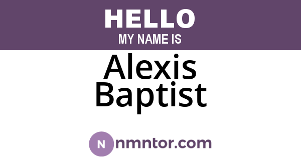 Alexis Baptist