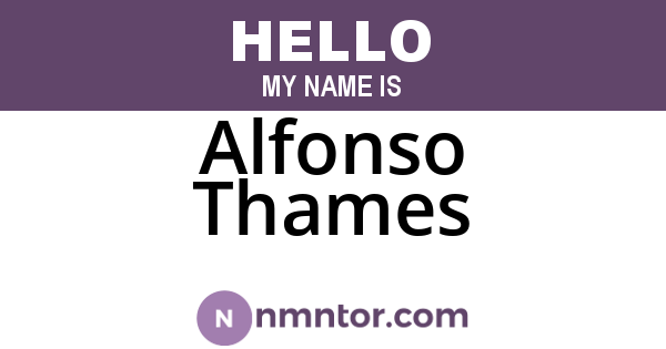 Alfonso Thames