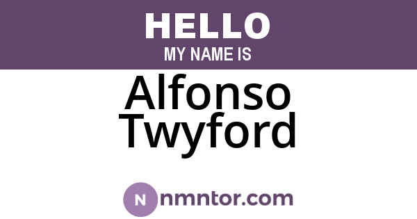 Alfonso Twyford