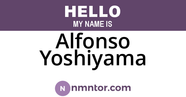 Alfonso Yoshiyama