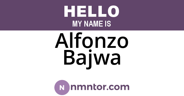 Alfonzo Bajwa