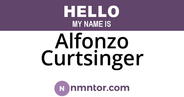 Alfonzo Curtsinger