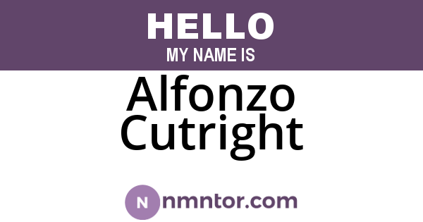 Alfonzo Cutright