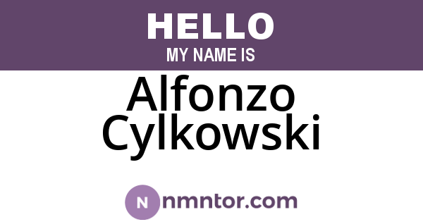 Alfonzo Cylkowski