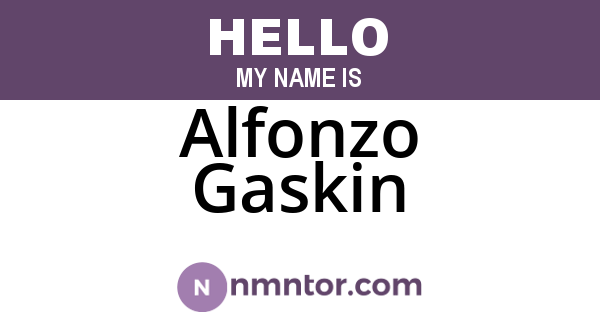 Alfonzo Gaskin