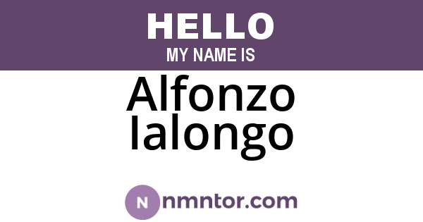 Alfonzo Ialongo