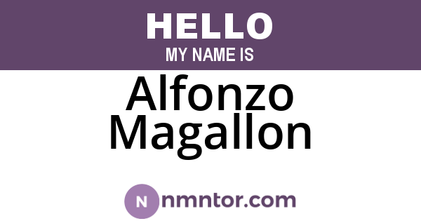Alfonzo Magallon