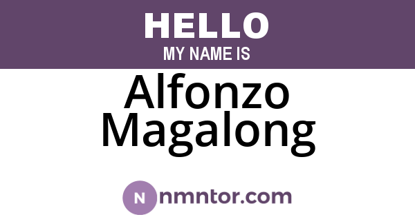 Alfonzo Magalong