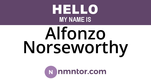 Alfonzo Norseworthy
