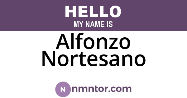 Alfonzo Nortesano