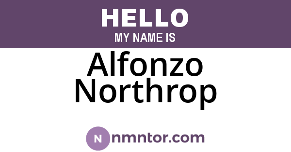 Alfonzo Northrop