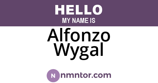 Alfonzo Wygal