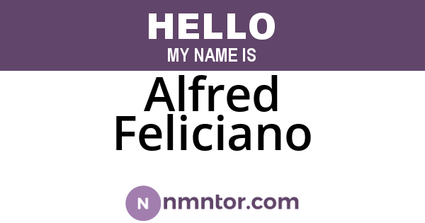Alfred Feliciano