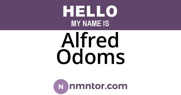 Alfred Odoms