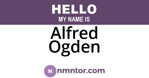 Alfred Ogden