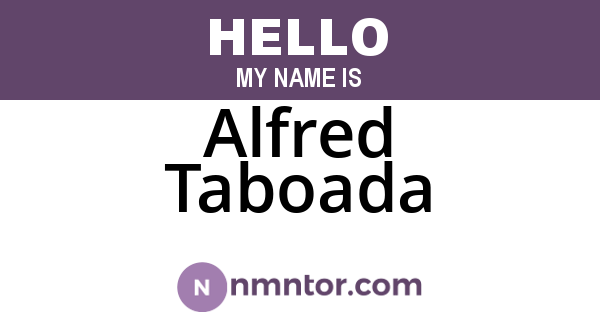 Alfred Taboada