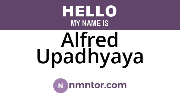 Alfred Upadhyaya