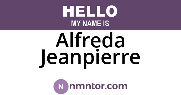 Alfreda Jeanpierre