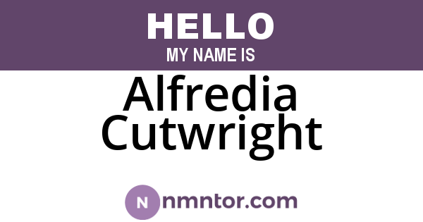 Alfredia Cutwright