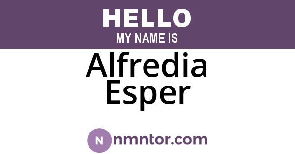 Alfredia Esper