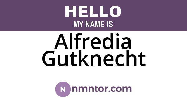 Alfredia Gutknecht