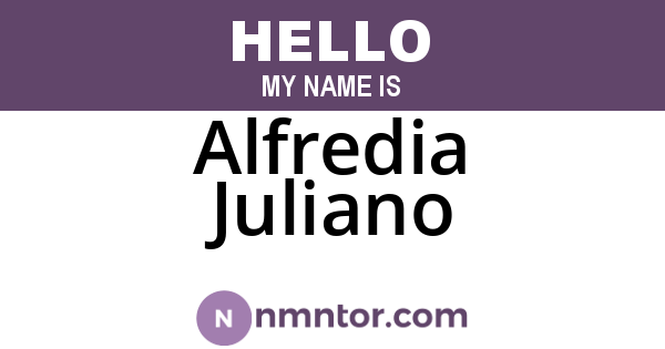 Alfredia Juliano
