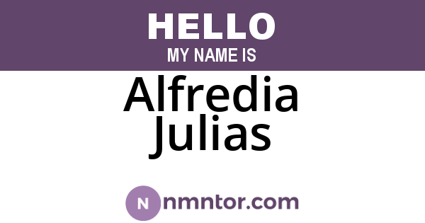 Alfredia Julias
