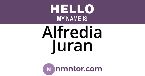 Alfredia Juran