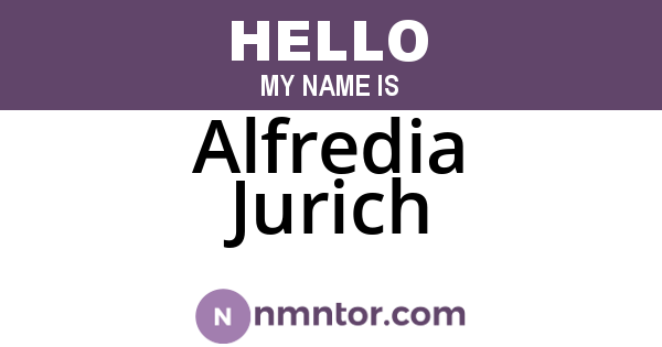 Alfredia Jurich