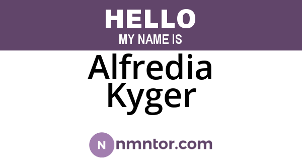 Alfredia Kyger