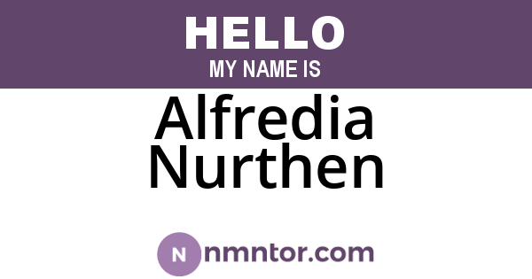 Alfredia Nurthen