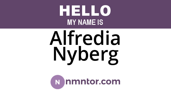 Alfredia Nyberg