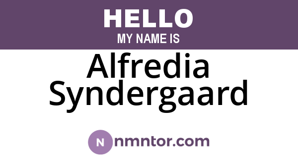 Alfredia Syndergaard