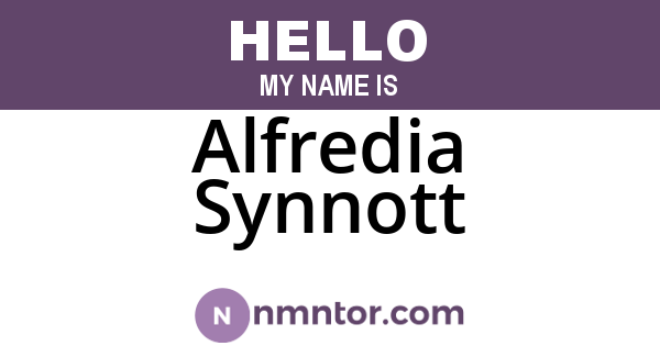 Alfredia Synnott