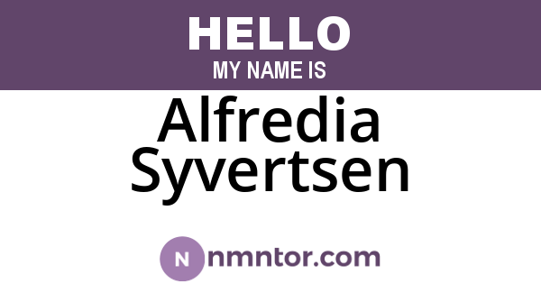 Alfredia Syvertsen