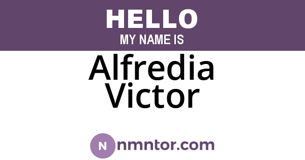 Alfredia Victor