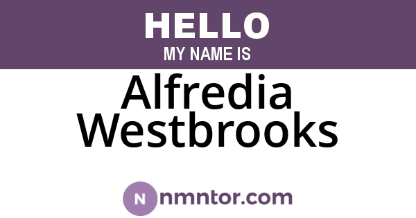 Alfredia Westbrooks
