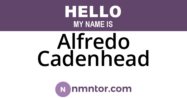 Alfredo Cadenhead