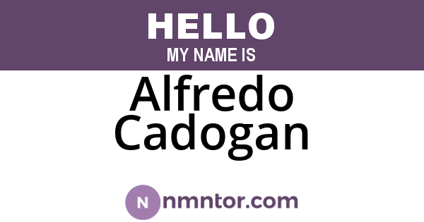 Alfredo Cadogan