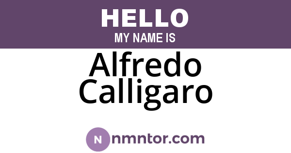Alfredo Calligaro