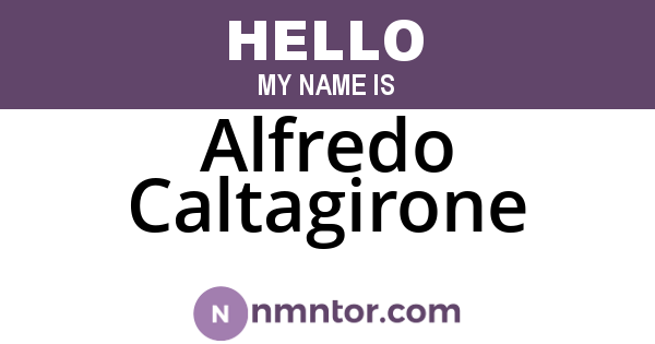 Alfredo Caltagirone