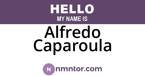 Alfredo Caparoula