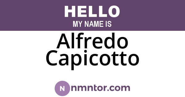 Alfredo Capicotto
