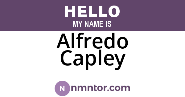Alfredo Capley