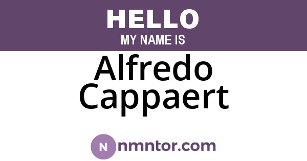 Alfredo Cappaert