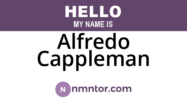Alfredo Cappleman