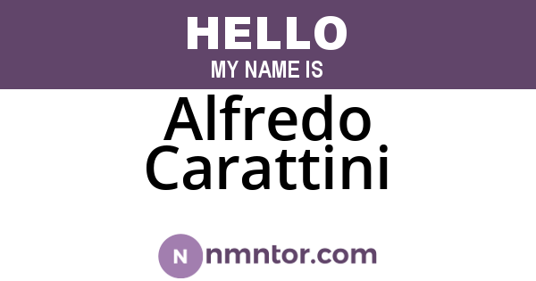 Alfredo Carattini