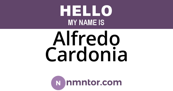 Alfredo Cardonia