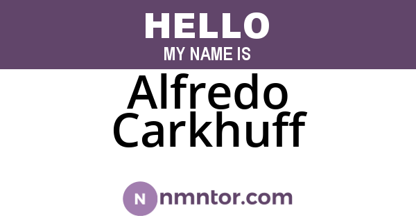 Alfredo Carkhuff